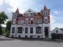 Lauenhain, Gasthof im ehemaligen Kulturhaus in der Hauptstra�e (13.08.2023)