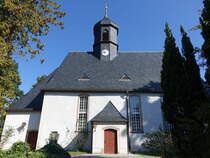 Leukersdorf, evangelische Kirche, erbaut 1782 (16.09.2023)