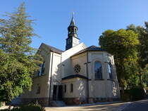 Lugau, evangelische Kreuzkirche, erbaut von 1842 bis 1843 (16.09.2023)
