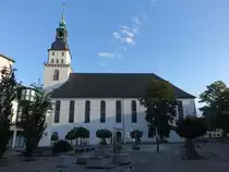 Frankenberg, evangelische Stadtkirche St. �gidien, erbaut von 1739 bis 1741 (17.09.2023)