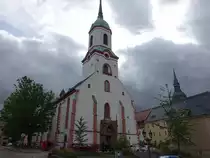 Rosswein, evangelische St. Marien Kirche, Chor von 1513, Ausbau zur Saalkirche von 1595 bis 1611 (19.09.2023)