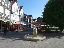 Bad Sooden, Brunnen und H�user in der Weinreihe (26.09.2023)