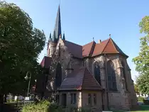 N�rten-Hardenberg, evangelische Christuskirche, erbaut von 1902 bis 1904 nach Pl�nen von Friedrich Wilhelm Karl Jacob (28.09.2023)