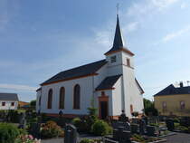 Dockendorf, kath. Pfarrkirche St. Martin, Saalbau von 1833 (22.06.2022)