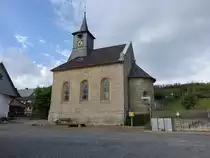 D�gerode, evangelische St. Georg Kapelle, erbaut von 1891 bis 1892 (29.09.2023)