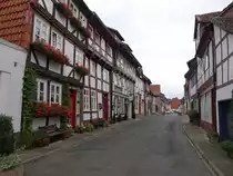 Einbeck, historische Fachwerkh�user in der Stra�e Auf dem Steinwege (29.09.2023)