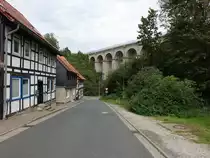 Greene, Luhetal-Viadukt, erbaut 1865 aus Dolomit nach Pl�nen von Franz von Rzihas (29.09.2023)