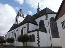 L�chtringen, kath. Pfarrkirche St. Johannes Baptist, erbaut von 1901 bis 1902 (30.09.2023)