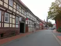 Gieboldehausen, Fachwerkh�user in der Marktstra�e (01.10.2023)