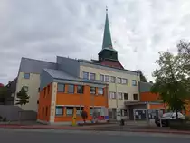 Gieboldehausen, modernes Rathaus in der Hahlestra�e (01.10.2023)