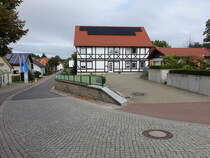Schwiegershausen, Fachwerkhaus in der Kirchstrae (01.10.2023)