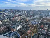 Blick von der Plattform auf dem Dach des Kulturzentrums Forum in Groningen. Das Bild ist in s�dlicher Richtung aufgenommen.Aufnahme: 29. Dezember 2023.
