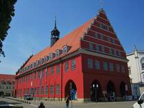Greifswald, Rathaus am Markt, erbaut im 13. Jahrhundert (22.05.2012)