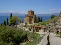 Ohrid, Kirche des Heiligen Johannes von Kaneo, erbaut im 13. Jahrhundert (06.05.2014)