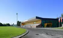 Biesheim im Oberelsa�, das Sportstadion des Ortes, Aug.2023