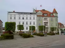 Bergen, Rathaus am Markt, Ostteil von 1912 im Jugendstil, seit 1999 Rathaus (21.05.2012)