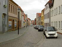 Malchow, Huser in der langen Strae auf der Altstadtinsel (17.09.2012)