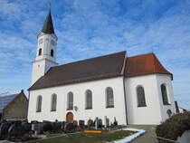 Bergheim, Pfarrkirche St. Michael, erbaut von 1731 bis 1737 (21.02.2012)