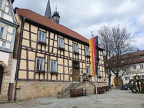 Selach, altes Rathaus am Marktplatz, erbaut im 16. Jahrhundert (24.03.2016)