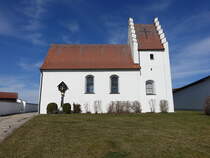 Eglofsdorf, Pfarrkirche St. Martin, erbaut im 17. Jahrhundert unter Benutzung des romanischen Turms (12.03.2017)