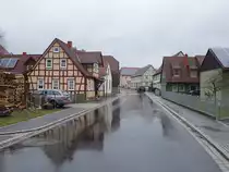 Kleinsteinach, Fachwerkh�user in der unteren Dorfstra�e (25.03.2016)