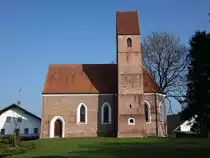 Wolferding, Pfarrkirche St. Georg und Martin, sp�tgotische Saalkirche, erbaut bis 1498 (09.04.2017)