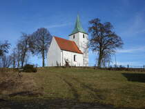 Oberulrain, Pfarrkirche St. Achatius, erbaut im 13. Jahrhundert (05.02.2017)