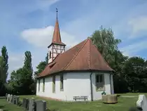 Berolzheim, evangelische St. Jakob Kirche, Saalkirche mit Fachwerkdachreiter, erbaut in der zweiten H�lfte 16. Jahrhundert (19.06.2014)