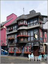 Die Blaue Ecke in Adenau am Rande des Marktes. 14.08.2008
