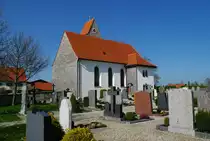 Willofs, Pfarrkirche St. Johannes der T�ufer, erbaut um 1700, Sakristei erbaut 1838 (09.04.2011)