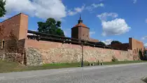 Beeskow, Teil der Stadtmauer an der Mauerstra�e (08.08.2021)