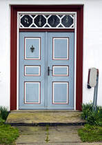 Eingangstr an der Storegade in Augustenburg auf der Insel Alsen (Nordschleswig). Aufnahme: 20. Mrz 2024.