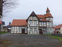 Elvershausen, Gaststtte zum braunen Hirsch an der Dorfstrae (19.03.2024)