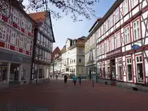 Osterode am Harz, Fachwerkhäuser am Martin Luther Platz (19.03.2024)