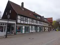 Ilsenburg, Fachwerkh�user in der Marienh�fer Stra�e (21.03.2024)