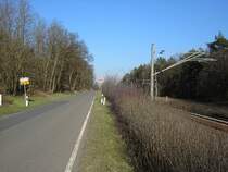 Ortsteil Coschen, Breslacker Strae - Ortsausgang Ri. Breslack,  am 18.02.2007