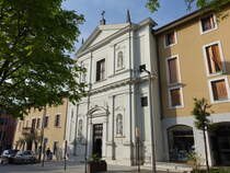 Salo, Pfarrkirche Maria Heimsuchung, erbaut bis 1715 durch den Architekten Antonio Spazzi (13.04.2024)