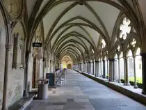 Salisbury, Kreuzgang der Kathedrale, erbaut von 1240 bis 1270 (11.05.2024)