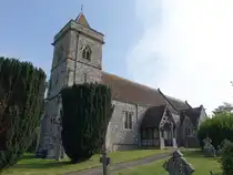 South Newton, Pfarrkirche St. Andrew, erbaut im 13. Jahrhundert, Umbau von 1861 bis 1862 durch Th. Wyatt (11.05.2024)