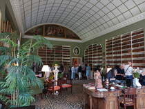 Bibliotheksaal im Schloss Stourhead House, Wiltshire (11.05.2024)