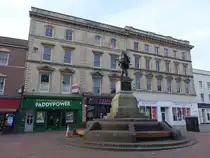 Bridgwater, Admiral Robert Blake Denkmal in der Cornhill Stra�e (12.05.2024)