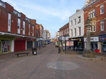 Bridgwater, Huser in der Cornhill Strae, Somerset (12.05.2024)