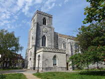 Poole, Pfarrkirche St. James, erbaut im 19. Jahrhundert im georgianischen Stil (12.05.2024)