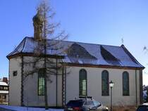 St.Peter im Schwarzwald, die Ursulakapelle, erbaut 1690, Jan.2024