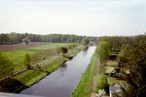 Blick vom Turm des Wasserkraftwerk Grie�en in Richtung S�den, Gemeinde J�nschwalde, Ortsteil Grie�en (Niederlausitz), 
