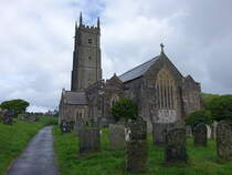 Hartland, Pfarrkirche St. Nectan im Ortsteil Stoke, erbaut ab 1360 (14.05.2024)