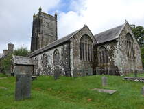 Davidstow, Pfarrkirche St. David Kirche, erbaut im 13. Jahrhundert (14.05.2024)