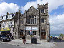 Newquay, Gebude in der Central Street, Cornwall (14.05.2024)