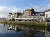 Plymouth, H�user am Quay im Barbican Viertel (16.05.2024)
