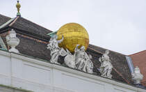 Jugendstil in der Nhe von der Wiener Hofburg. Aufnahme: 18. Mai 2024.